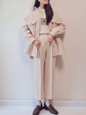 「KOBE LETTUCE（コウベレタス）のアイテム（その他アウター）」を使った、MAYUKOさん（レディース・163cm）の冬コーディネート