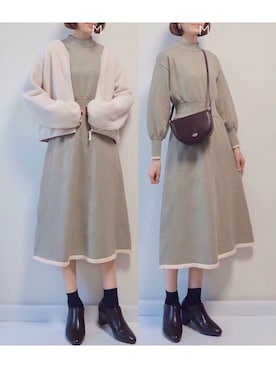 「UNIQLO（ユニクロ）のアイテム（その他アウター）」を使った、MAYUKOさん（レディース・163cm）の冬コーディネート