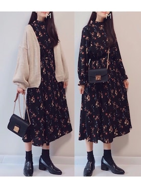 「ESPERANZA（エスペランサ）のアイテム（ローファー）」を使った、MAYUKOさん（レディース・163cm）の冬コーディネート