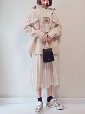 「KOBE LETTUCE（コウベレタス）のアイテム（その他アウター）」を使った、MAYUKOさん（レディース・163cm）の冬コーディネート