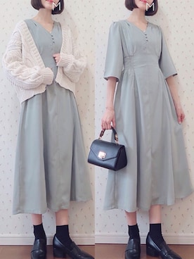 「ESPERANZA（エスペランサ）のアイテム（ローファー）」を使った、MAYUKOさん（レディース・163cm）の春コーディネート