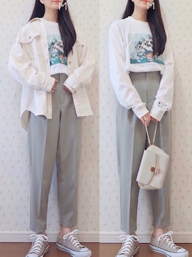 「RAY CASSIN（レイカズン）のアイテム（ジャケット/アウター）」を使った、MAYUKOさん（レディース・163cm）の春コーディネート