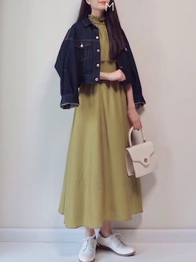 「FREE'S MART（フリーズマート）のアイテム（ワンピース/ドレス）」を使った、MAYUKOさん（レディース・163cm）の春コーディネート