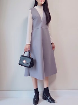 「ESPERANZA（エスペランサ）のアイテム（ローファー）」を使った、MAYUKOさん（レディース・163cm）の春コーディネート