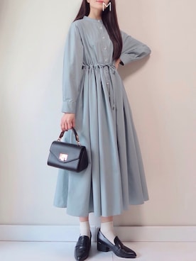 「ESPERANZA（エスペランサ）のアイテム（ローファー）」を使った、MAYUKOさん（レディース・163cm）の春コーディネート