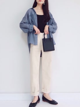 「アイテム（キャミソール）」を使った、MAYUKOさん（レディース・163cm）の春コーディネート