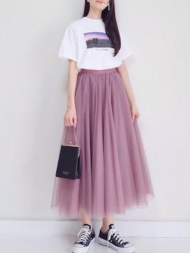 「17kg（イチナナキログラム）のアイテム（バッグ）」を使った、MAYUKOさん（レディース・163cm）の夏コーディネート