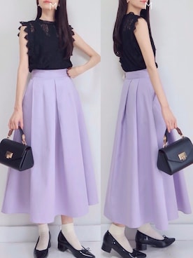 「アイテム（ウィッグ）」を使った、MAYUKOさん（レディース・163cm）の夏コーディネート