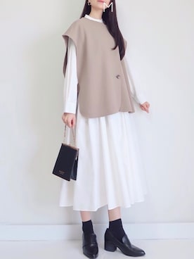 「ESPERANZA（エスペランサ）のアイテム（ローファー）」を使った、MAYUKOさん（レディース・163cm）の秋コーディネート