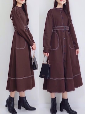 「17kg（イチナナキログラム）のアイテム（バッグ）」を使った、MAYUKOさん（レディース・163cm）の冬コーディネート