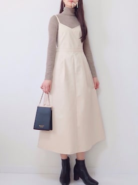 「17kg（イチナナキログラム）のアイテム（バッグ）」を使った、MAYUKOさん（レディース・163cm）の冬コーディネート
