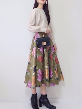 「fifth（フィフス）のフラップチェーンショルダーバッグ（ショルダーバッグ）」を使った、MAYUKOさん（レディース・163cm）の冬コーディネート