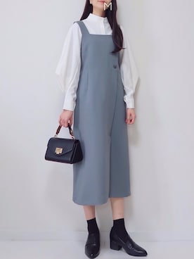 「ESPERANZA（エスペランサ）のアイテム（ローファー）」を使った、MAYUKOさん（レディース・163cm）の冬コーディネート