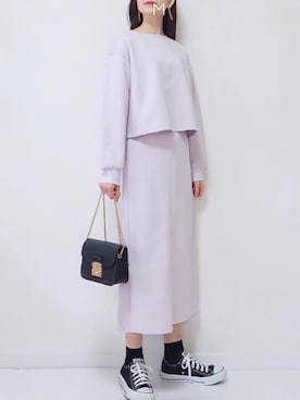 「fifth（フィフス）のフラップチェーンショルダーバッグ（ショルダーバッグ）」を使った、MAYUKOさん（レディース・163cm）の冬コーディネート