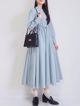 「ESPERANZA（エスペランサ）のアイテム（ローファー）」を使った、MAYUKOさん（レディース・163cm）の春コーディネート