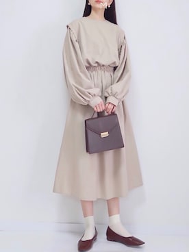 「DHOLIC（ディーホリック）のアイテム（ワンピース/ドレス）」を使った、MAYUKOさん（レディース・163cm）の春コーディネート