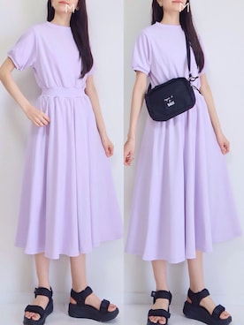 「bach（バッハ）のGY26 SACOCHE BACH サコッシュ（ショルダーバッグ）」を使った、MAYUKOさん（レディース・163cm）の春コーディネート