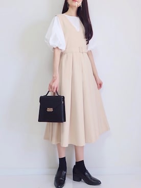 「ESPERANZA（エスペランサ）のアイテム（ローファー）」を使った、MAYUKOさん（レディース・163cm）の春コーディネート