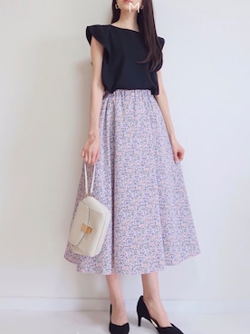 「KBF+（ケービーエフプラス）のアイテム（バッグ）」を使った、MAYUKOさん（レディース・163cm）の夏コーディネート