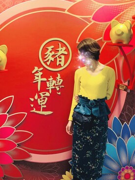 「travel」｜「アイテム（ニット/セーター）」を使った、Akariさん（レディース・165cm）の春コーディネート