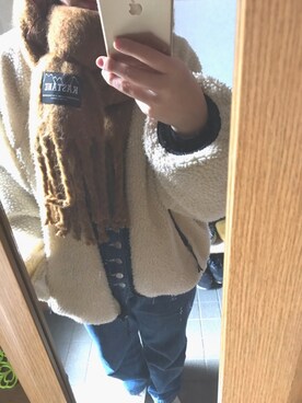 「kastane_ootd」｜「アイテム（ブルゾン）」を使った、saki  ☺︎︎さん（レディース・154cm）の冬コーディネート
