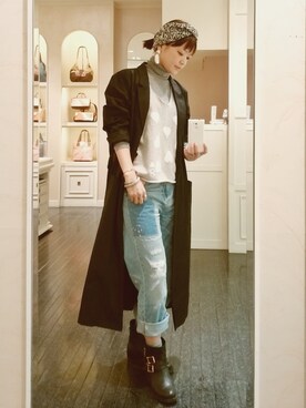 「SERGE THORAVAL（セルジュトラヴァル）のアイテム」を使った、mimioさん（レディース・163cm）の冬コーディネート