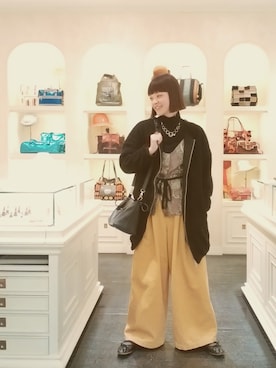 「IOSSELLIANI（イオッセリアーニ）のアイテム」を使った、mimioさん（レディース・163cm）の冬コーディネート