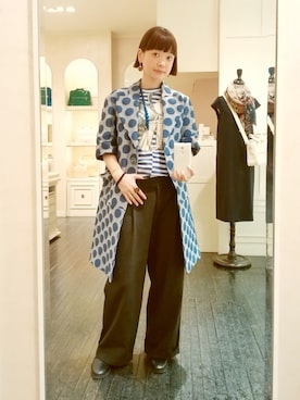 「H.P.FRANCE（アッシュペーフランス）のアイテム」を使った、mimioさん（レディース・163cm）の冬コーディネート