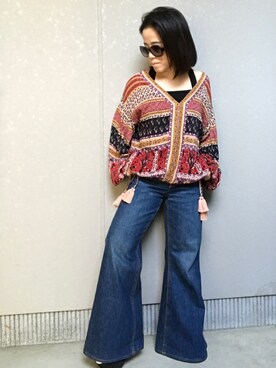 髪ボサ子さん(レディース・145cm)の春コーディネート