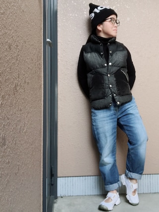 HYSTERIC GLAMOUR×Rocky Mountain ダウンベスト HYSTERIC GLAMOUR（ヒステリックグラマー）の「ROCKY MOUNTAIN