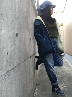 髪ボサ子さん（レディース・145cm）の冬コーディネート