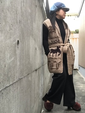髪ボサ子さん（レディース・145cm）の冬コーディネート