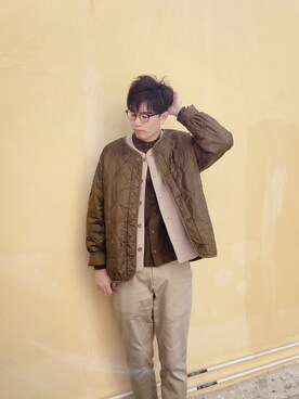 「日常」｜「アイテム（ブルゾン）」を使った、ikerlamさん（メンズ・176cm）の冬コーディネート