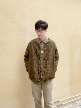 「日常」｜「アイテム（ブルゾン）」を使った、ikerlamさん（メンズ・176cm）の冬コーディネート