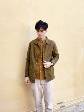 「asos（エイソス）のアイテム（ジャケット/アウター）」を使った、ikerlamさん（メンズ・176cm）の冬コーディネート