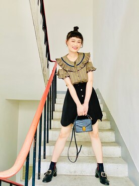 「Marjorie（マージョリー）のアイテム（トップス）」を使った、🌺🌸 Sara 🌸🌺さん（レディース・166cm）の夏コーディネート