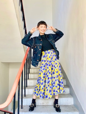 「EDWIN（エドウィン）のアイテム」を使った、🌺🌸 Sara 🌸🌺さん（レディース・166cm）の夏コーディネート