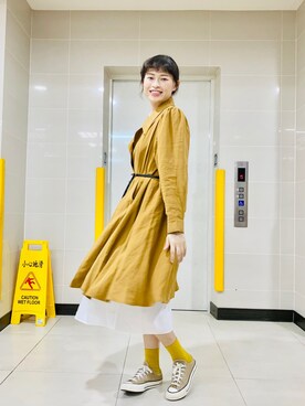 「autumn look」｜「アイテム（ワンピース/ドレス）」を使った、🌺🌸 Sara 🌸🌺さん（レディース・166cm）の秋コーディネート