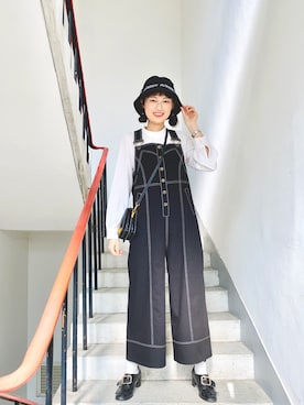 「working style」｜「アイテム（オールインワン・サロペット）」を使った、🌺🌸 Sara 🌸🌺さん（レディース・166cm）の冬コーディネート
