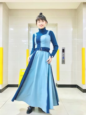 「blue」｜「アイテム（腕時計）」を使った、🌺🌸 Sara 🌸🌺さん（レディース・166cm）の冬コーディネート