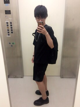 「C6（シーシックス）のアイテム（バッグ）」を使った、ハリさん（メンズ・164cm）の夏コーディネート