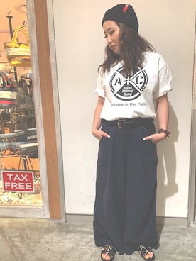 「oversize」｜ayanaさん（レディース・158cm）の夏コーディネート