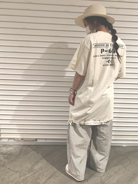 「AVIREX（アヴィレックス）のアイテム（チュニック）」を使った、ayanaさん（レディース・158cm）の夏コーディネート