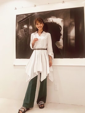 「プチプラミックス」｜藤野結衣さん（レディース・165cm）の夏コーディネート