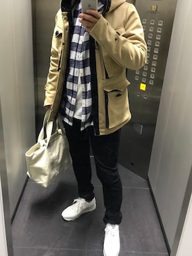 「DENHAM（デンハム）のアイテム（その他アウター）」を使った、tkycbさん（メンズ・175cm）の秋コーディネート