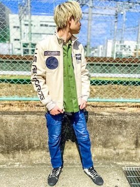 「いいね返し」｜「アイテム（ジャケット/アウター）」を使った、hayatoさん（メンズ・168cm）の春コーディネート