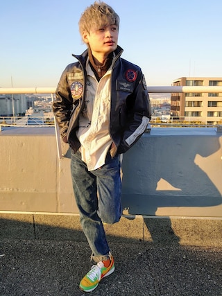 AVIREX（アヴィレックス）の「CWU レザージャケット トップガン/CWU