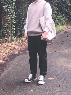 まる。さん（メンズ・169cm）の秋コーディネート