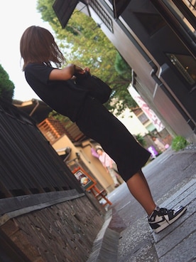 「NIKE(ナイキ)のアイテム(ショルダーバッグ)」を使った、☺︎さん(レディース・170cm)の秋コーディネート