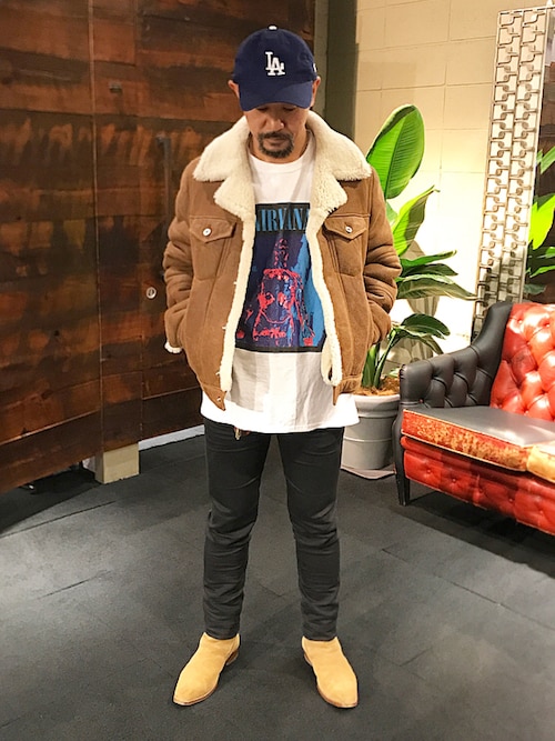 DIESEL BLACK GOLDのムートンコートを使った人気ファッション